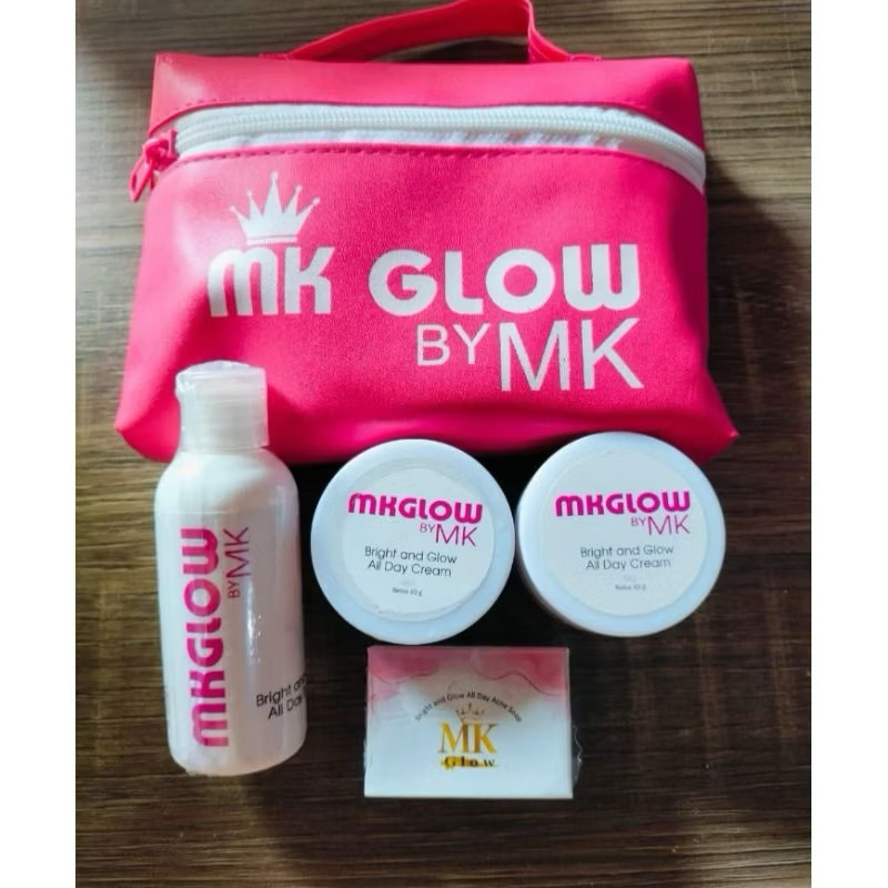 MK GLOW SKINCARE BPOM ORIGINAL 1000 % ,1PAKET MK GLOW
