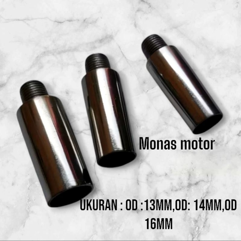 Monas Motor UKuran: OD 13MM,OD 14MM,OD 16MM nepel sambungan peredam  od 13,od 14 od 16mm