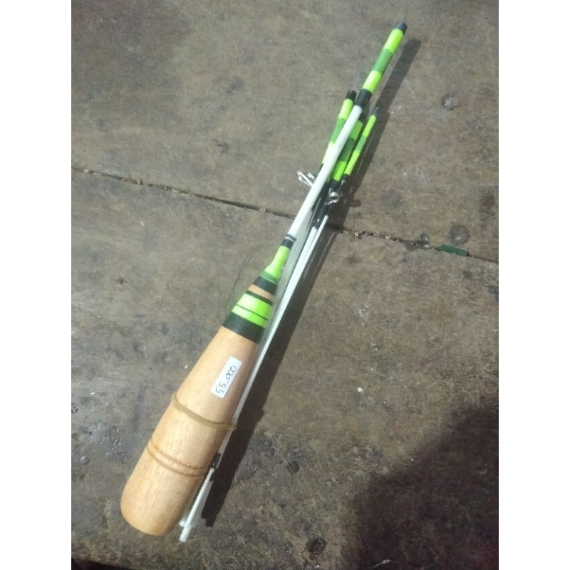 Joran tegek  lentur custom tanago fiber sambung 7