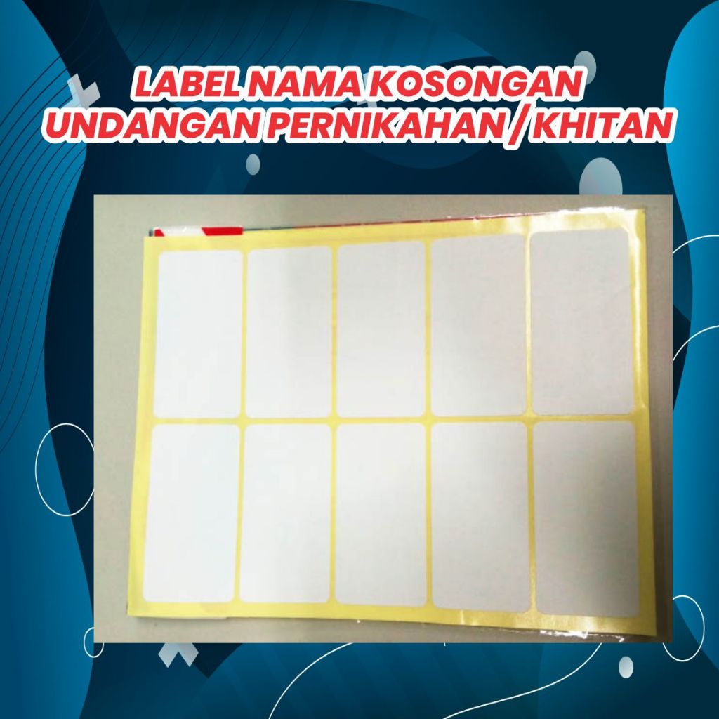 

JUAL LABEL NAMA MURAH READY STOCK SIAP KIRIM