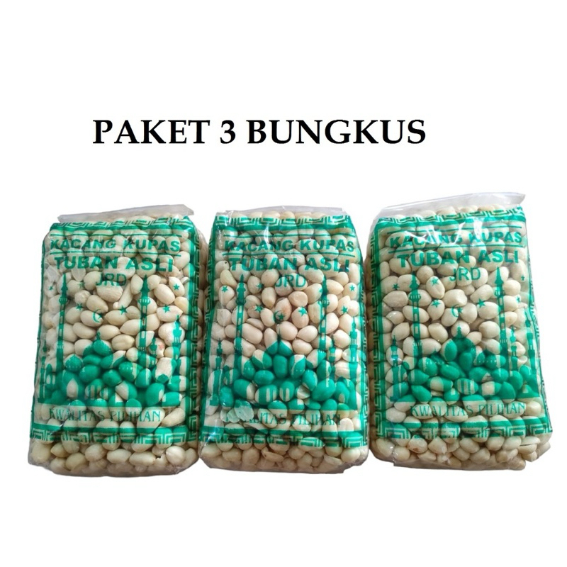 

3 Bungkus - Kacang Kupas Tuban Asli 350g