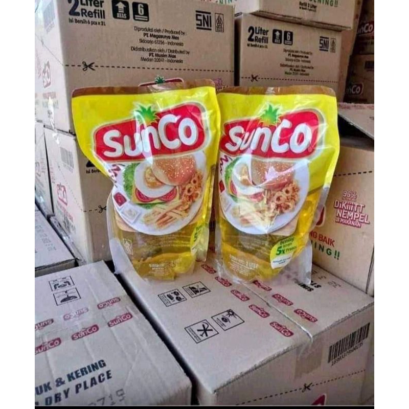 

minyak goreng refill sunco kemasan 2 liter