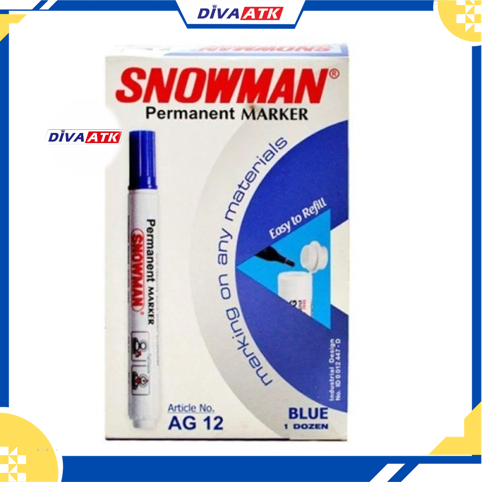 

SPIDOL SNOWMAN MARKER PERMANEN AG-12 BIRU