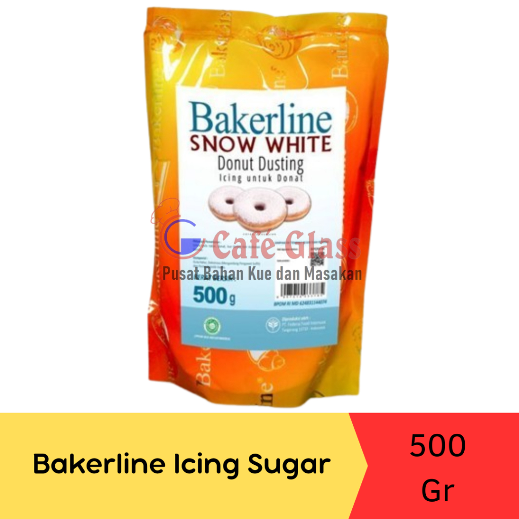 

Bakerline Snow White Donut Dusting / Gula Halus / Gula Dingin-500Gr