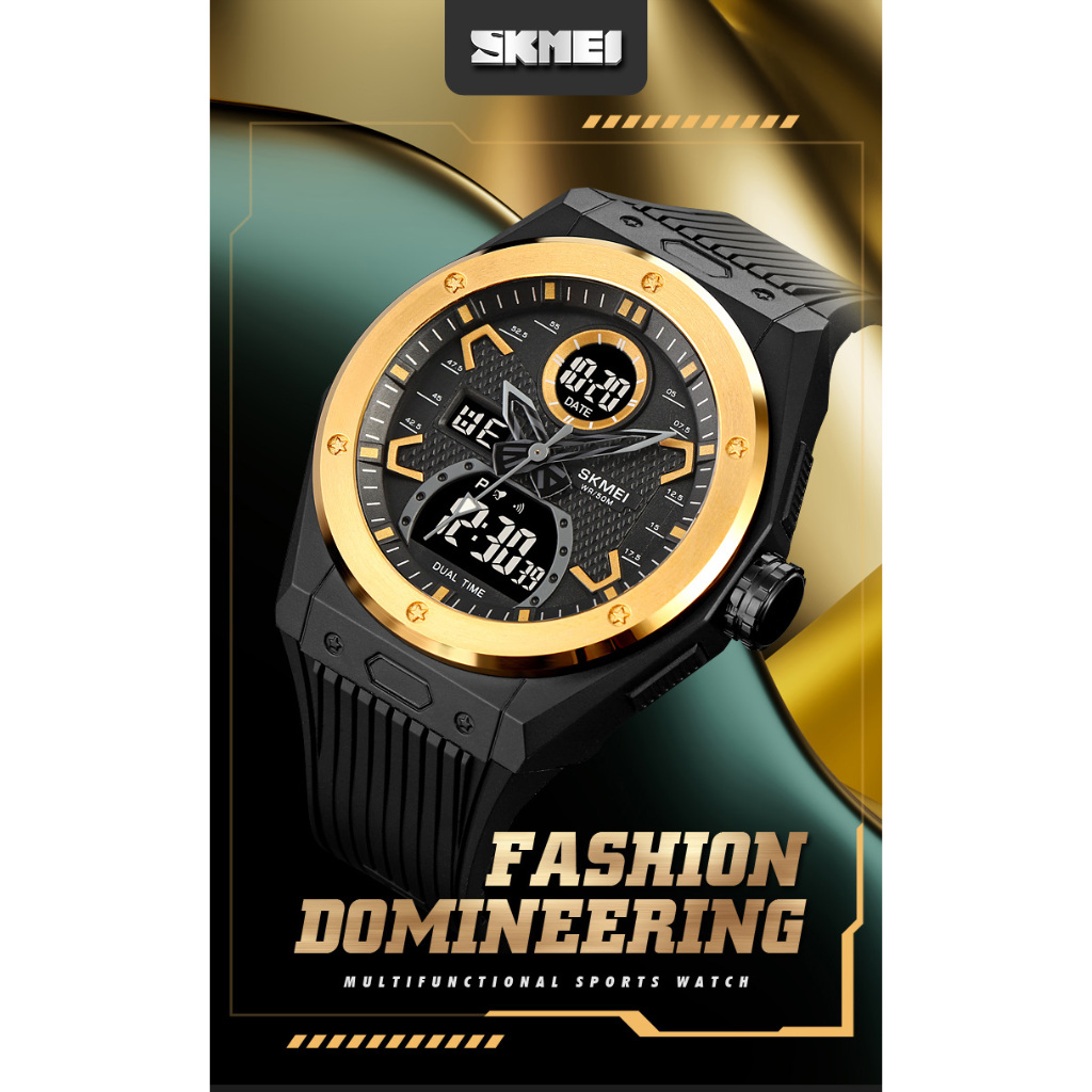 SKMEI 2013 Origina Jam Tangan Pria Dual Time Tahan Air