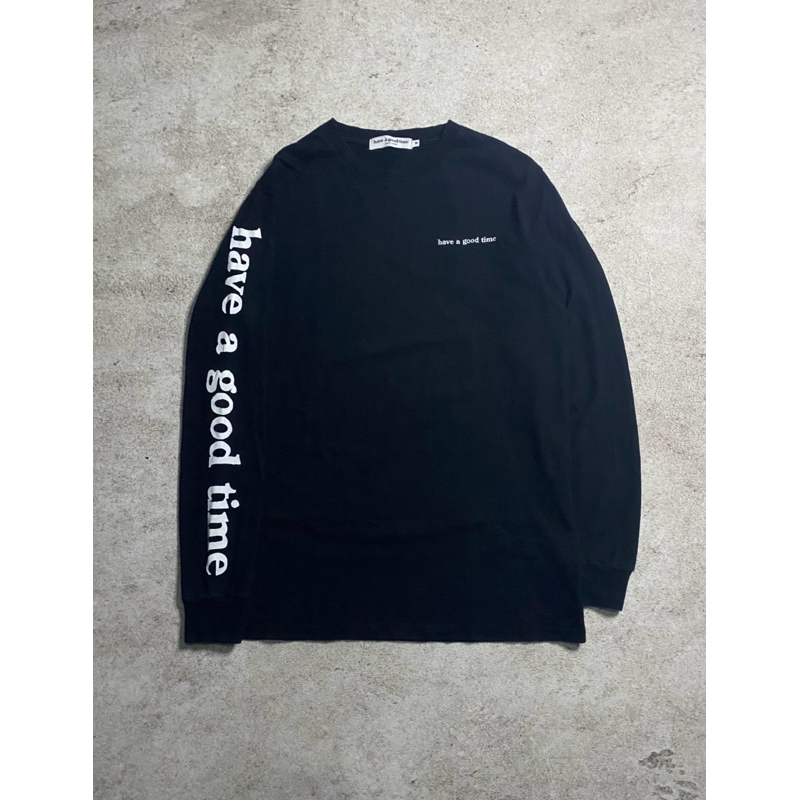 Have a Good Time L/S Spellout Black