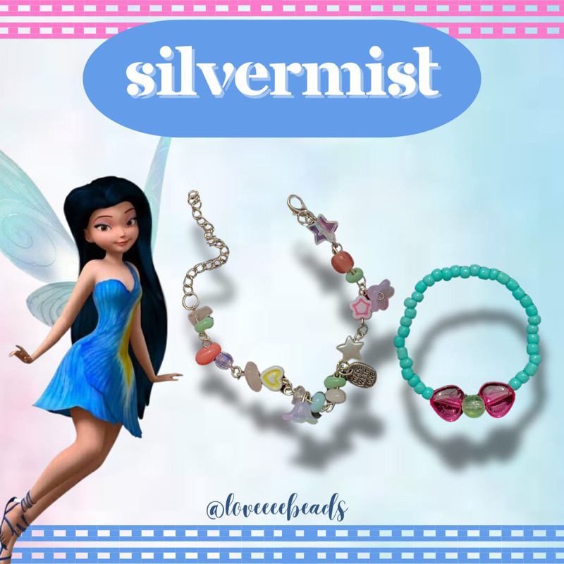 Silvermist Gelang Karakter,beads tingkerbel. gelang karakter