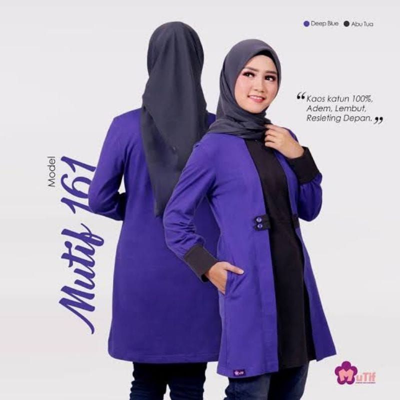 ATASAN WANITA TUNIK BAHAN KAOS BY MUTIF