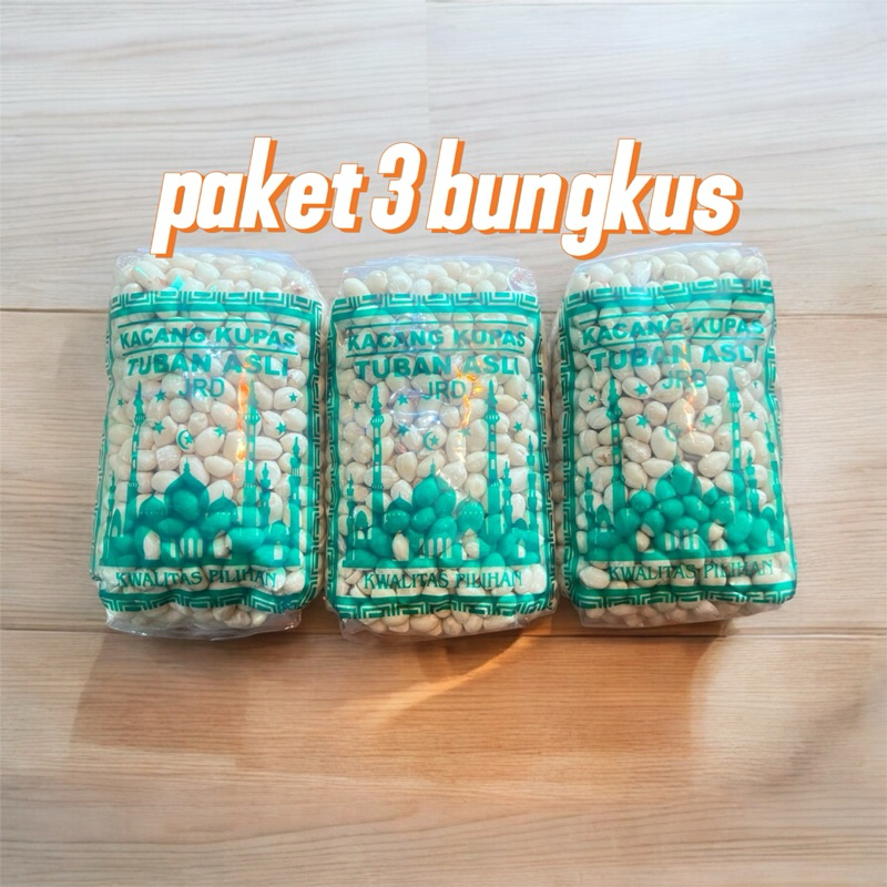 

Paket 3 Bungkus Kacang Tuban Asli 350 Gram Kacang Kupas