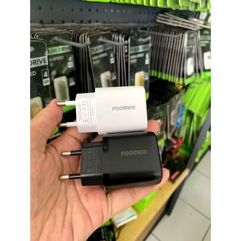 Adaptor FOOMEE CQ08 kepala casan 18W 3A fast charging