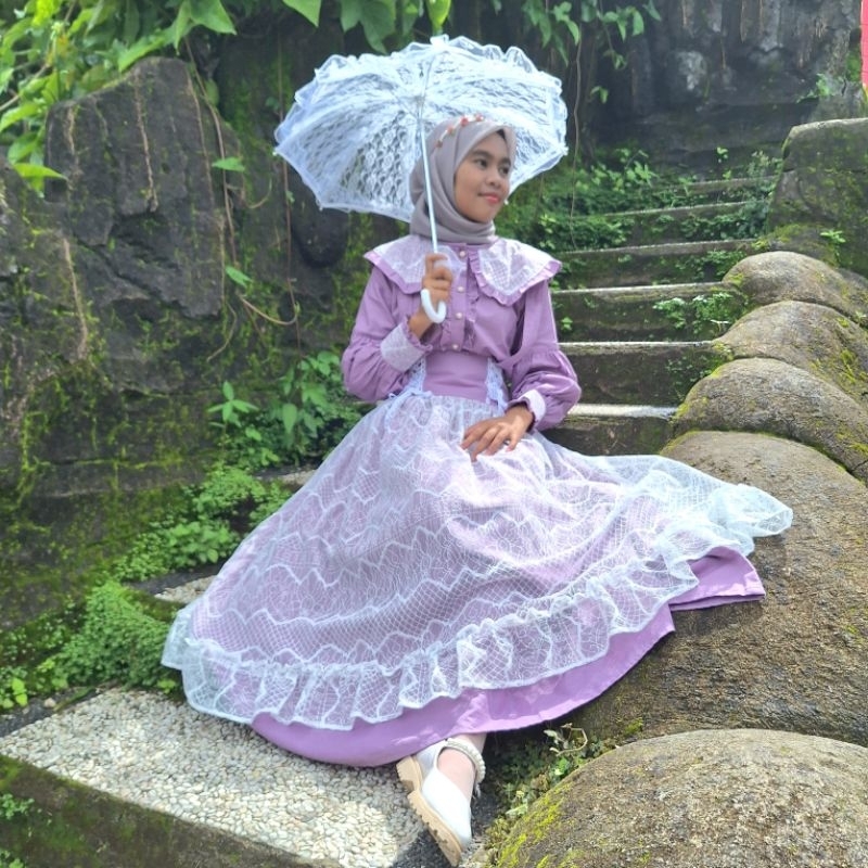 Olivia Set / setelan wanita / vintage set / victorian / blouse / rok vintage
