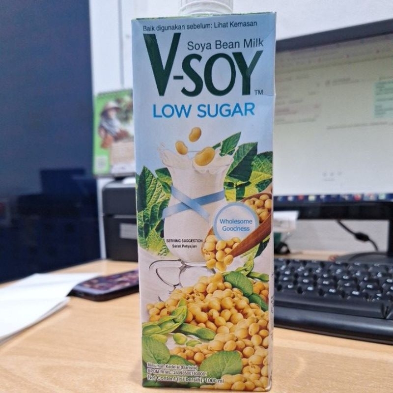 V-Soy Soy Bean Milk LOW SUGAR & For Barista 1liter