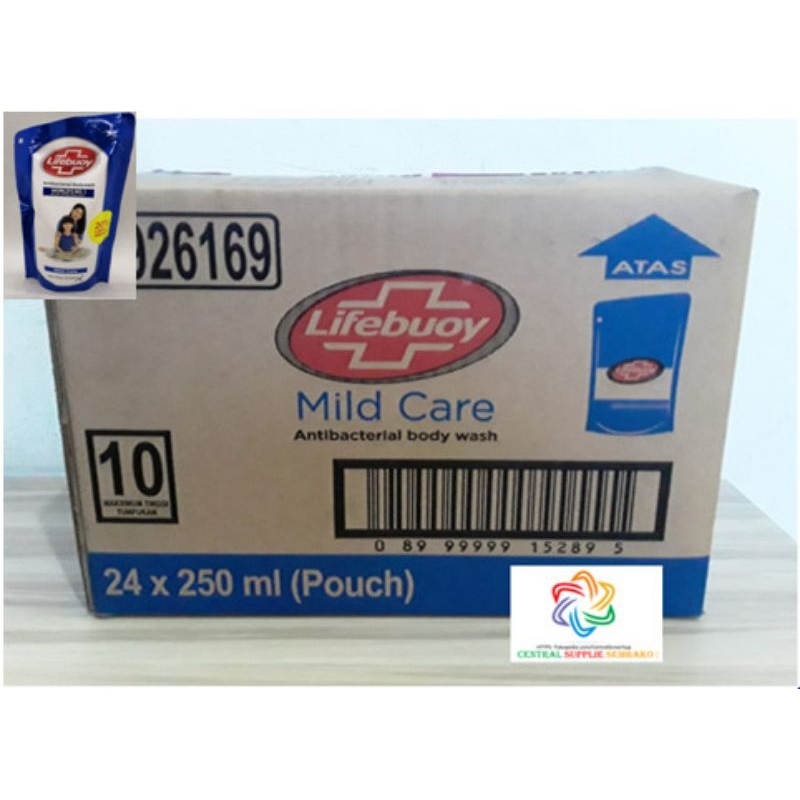 KHUSUS GROSIR lifeboy sabun mandi cair 250ml isi 24pouch