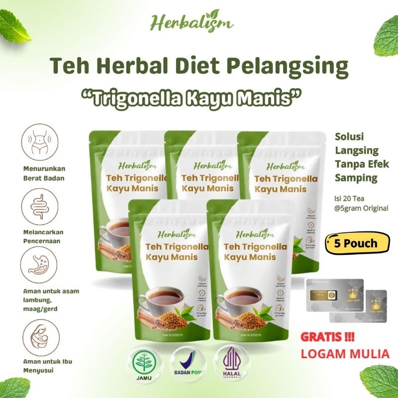 

5 Pcs (Isi 100 kantong) Teh Detox | Pelangsing | Penurun Berat Badan | Perut Buncit BPOM HALAL