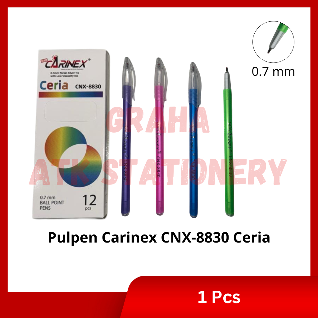 

[1 Pcs] Pulpen Carinex Ceria CNX-8830 / Ball Pen / Pena 0.7mm Carinex Ceria CNX-8830