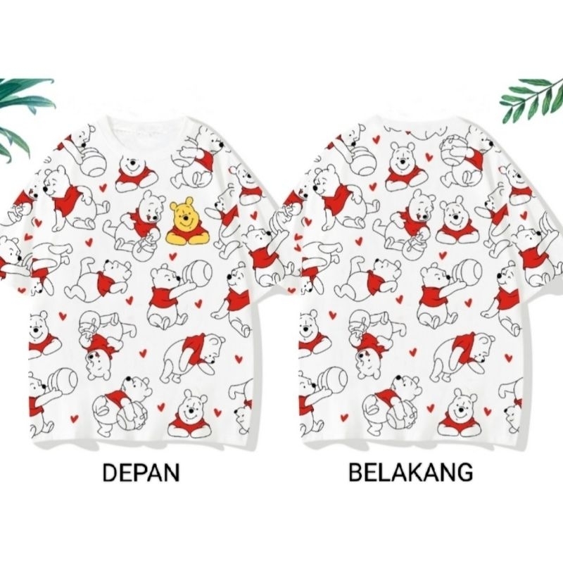 KAOSLAGI Kaos Karakter Wanita Kaos Pooh Kaos Pooh Wanita Kaos Lucu Wanita Kaos Pooh Dewasa Unisex