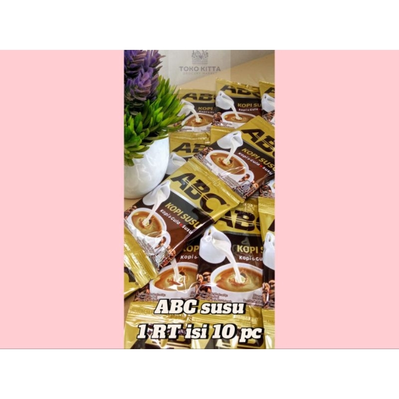 

ABC susu 1 renceng isi 10 berat 30 gram