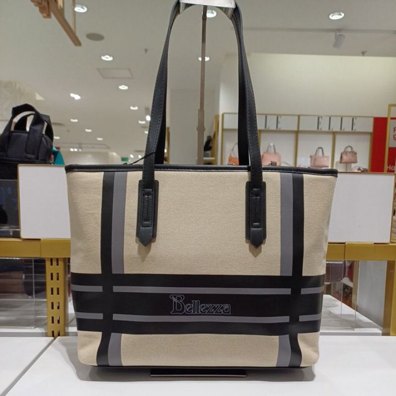 Terbaru Bellezza Yz2332918 Produk Original Depstore Tas Tote Bag Wanita - Tas Shoulder Bag Kanvas Wa