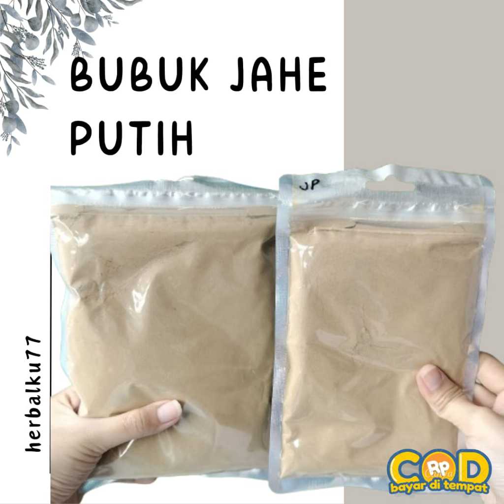 

BUBUK JAHE PUTIH MURNI 100% ALAMI