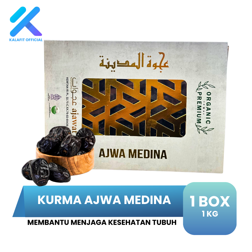 

Kurma Ajwa Madinah Premium Ajawat Medina Palm Furit Organic