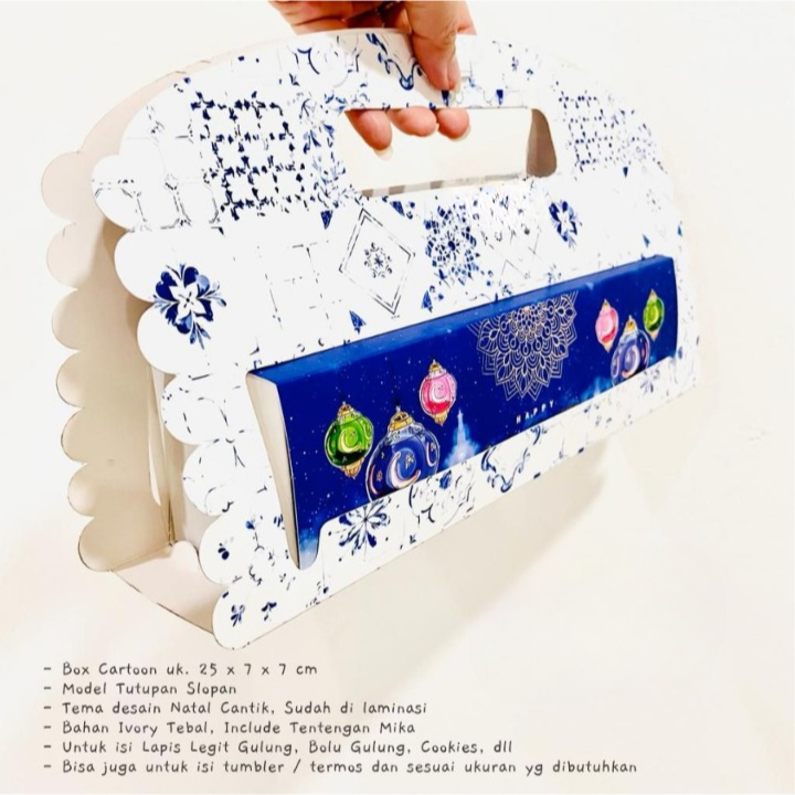 

10 box free tentengan greeting card motif eid mubarak model lentera hampers idul fitri dus lapis legit roll