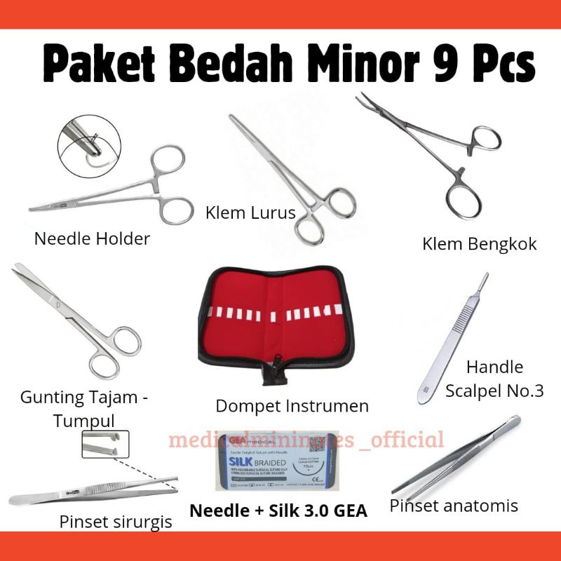 Original Termurah | Paket Bedah Minor / Instrumen Set Bedah