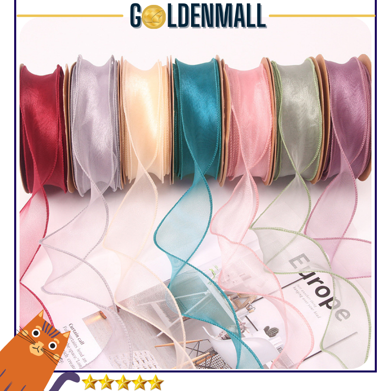 

Fishtail Ribbon Pita Organza Korea Keriting Wavy Transparan ROLL PT06