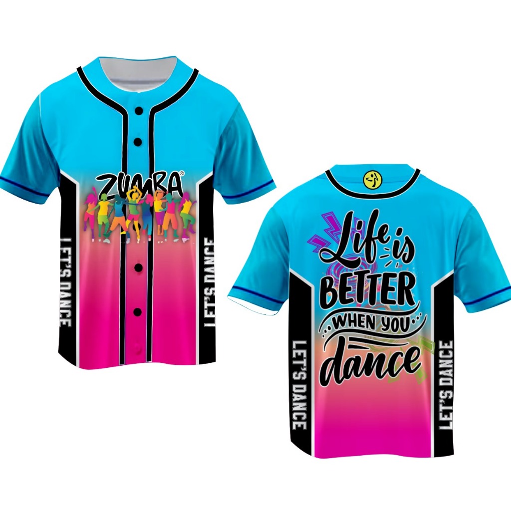 Baju senam wanita Aerobic / baju Zumba / kaos olahraga baseball /Soft ball