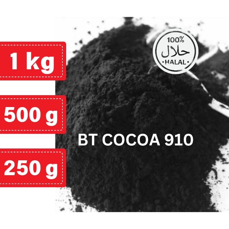 

1KG COKLAT BUBUK HITAM BT 910 BLACK COCOA OREO DARK CHOCOLATE POWDER