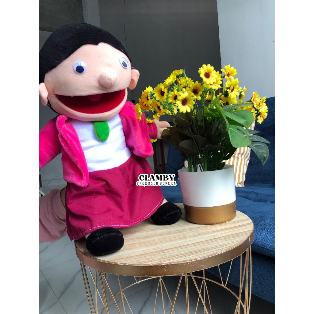 Boneka Tangan Muppet  Scary Teacher | Boneka Dongeng Mainan Edukasi Mulut Gerak
