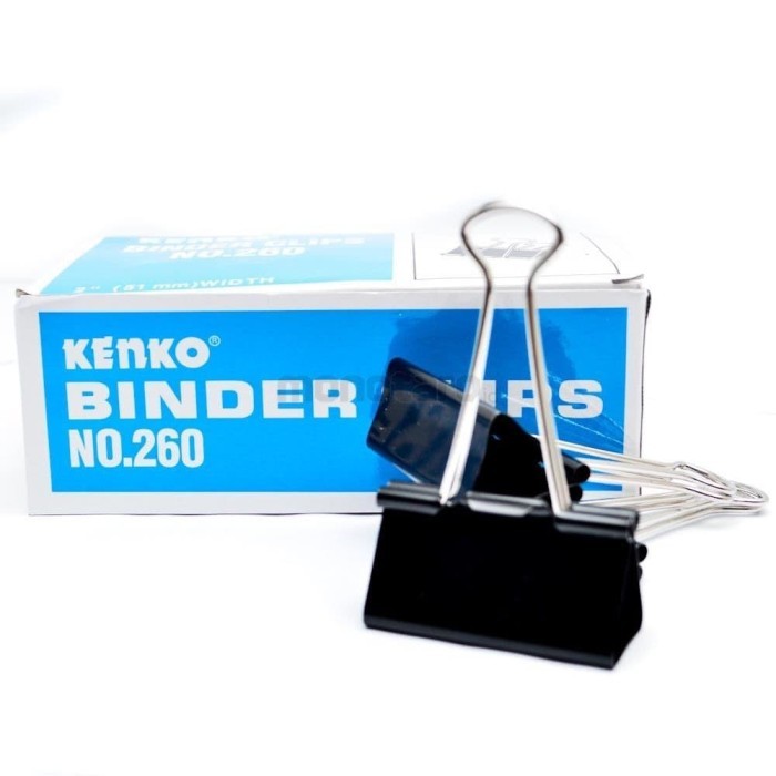 

Binder Clip / Penjepit Kertas Kenko 260 / (12pcs/kotak)