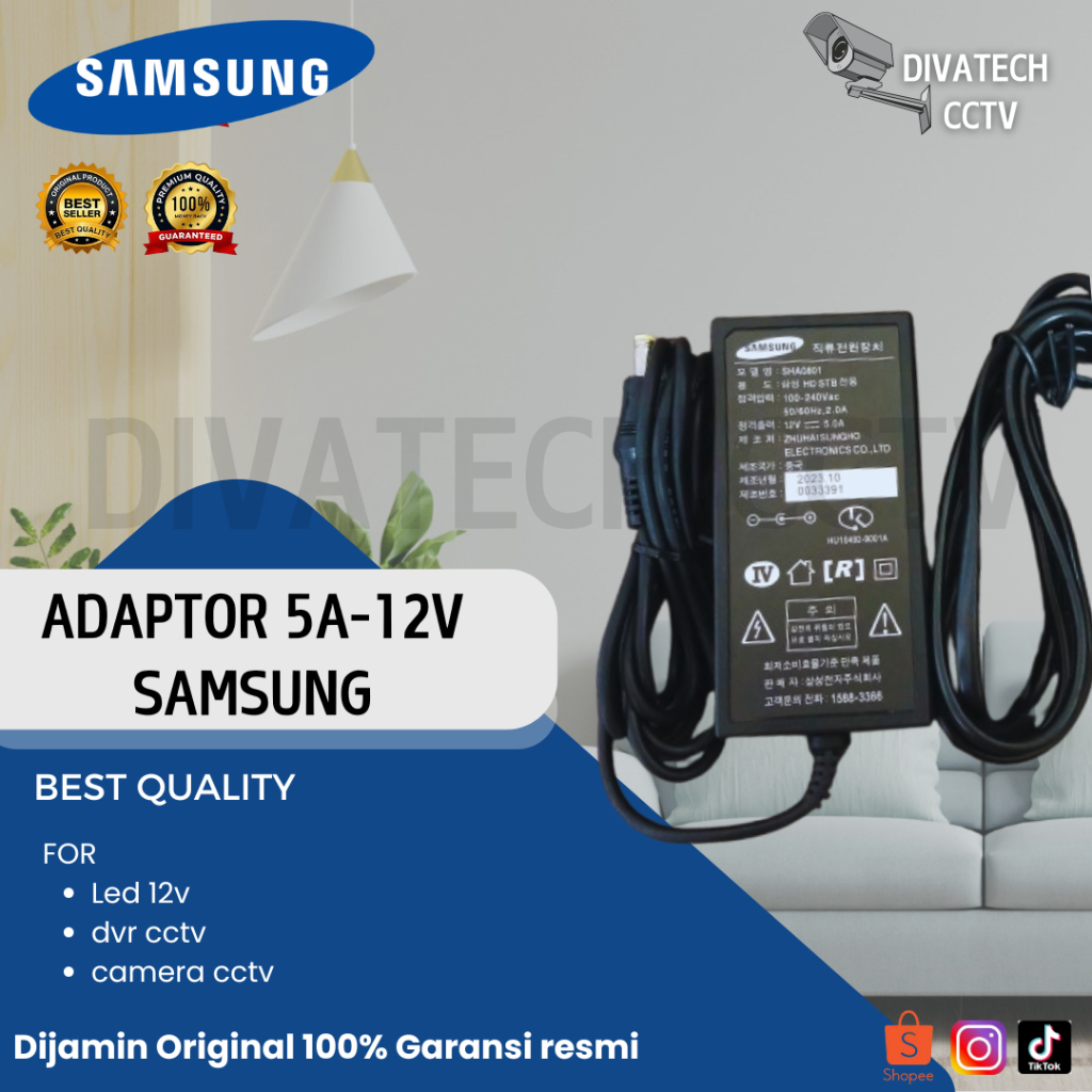 Adaptor 5a ampere Samsung / Adaptor 5A 12v / adaptor cctv Dvr