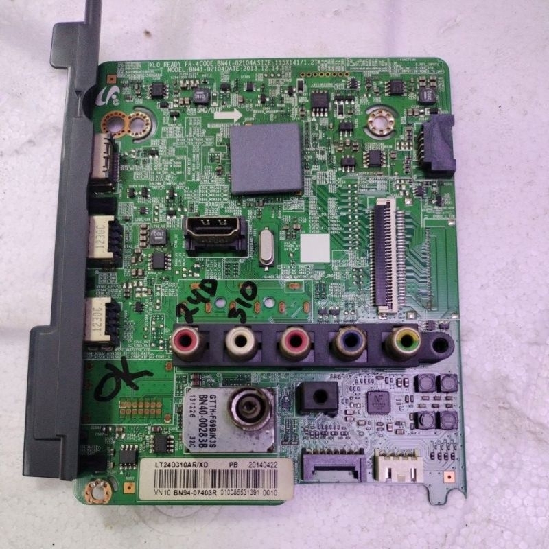 MB MAINBOARD MOTHERBOARD TV SAMSUNG UA 24D310 24D310AR