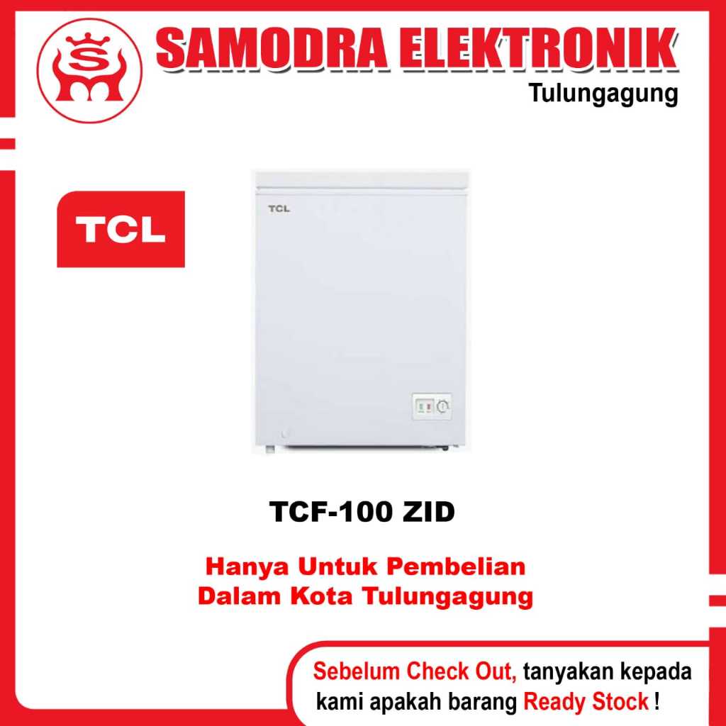 Chest Freezer TCL TCF-100ZID | Chest Freezer 100 Liter Tcl