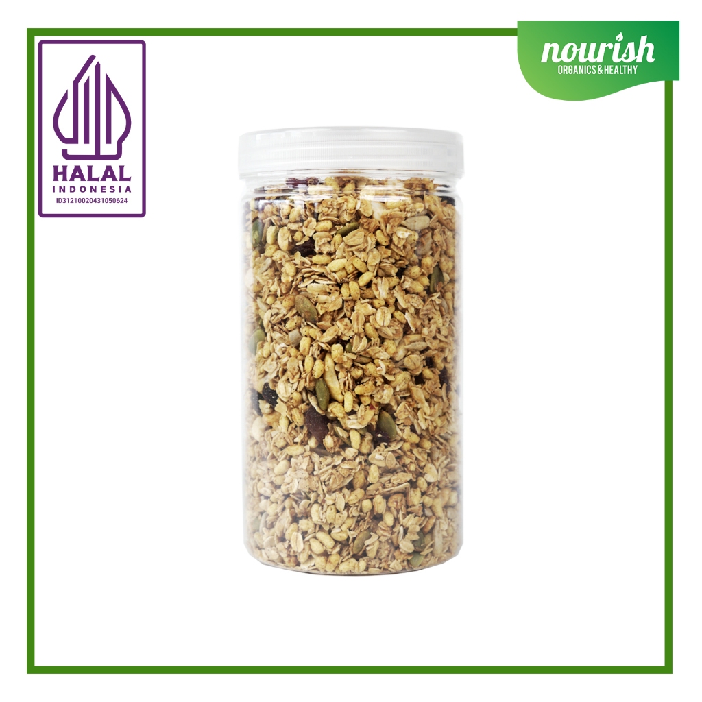 

Bny31 Nourish Granola Original Cashew - Kacang Mede (Bebas Kolesterol, Tinggi Serat, Vegan) 400gr