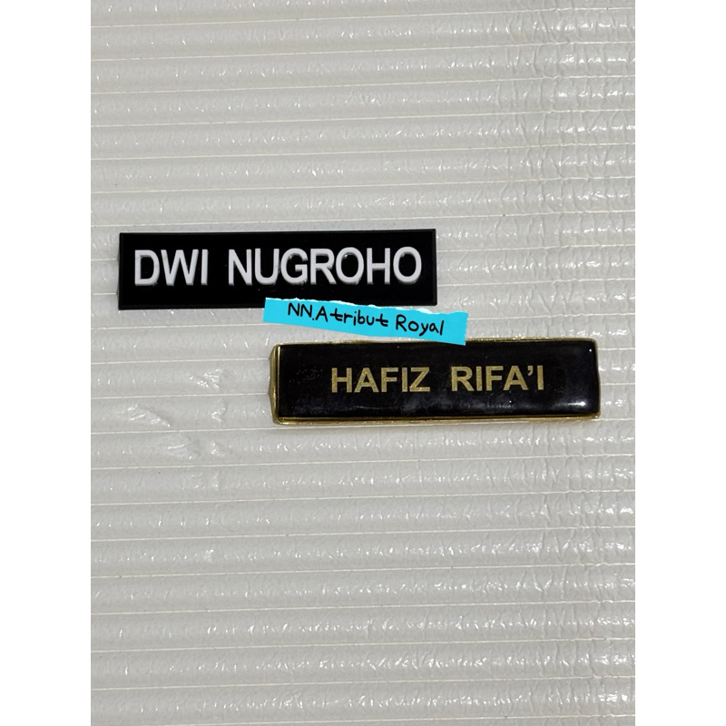 

NAMETAG NAMA TIMBUL & NAMETAG KUNINGAN