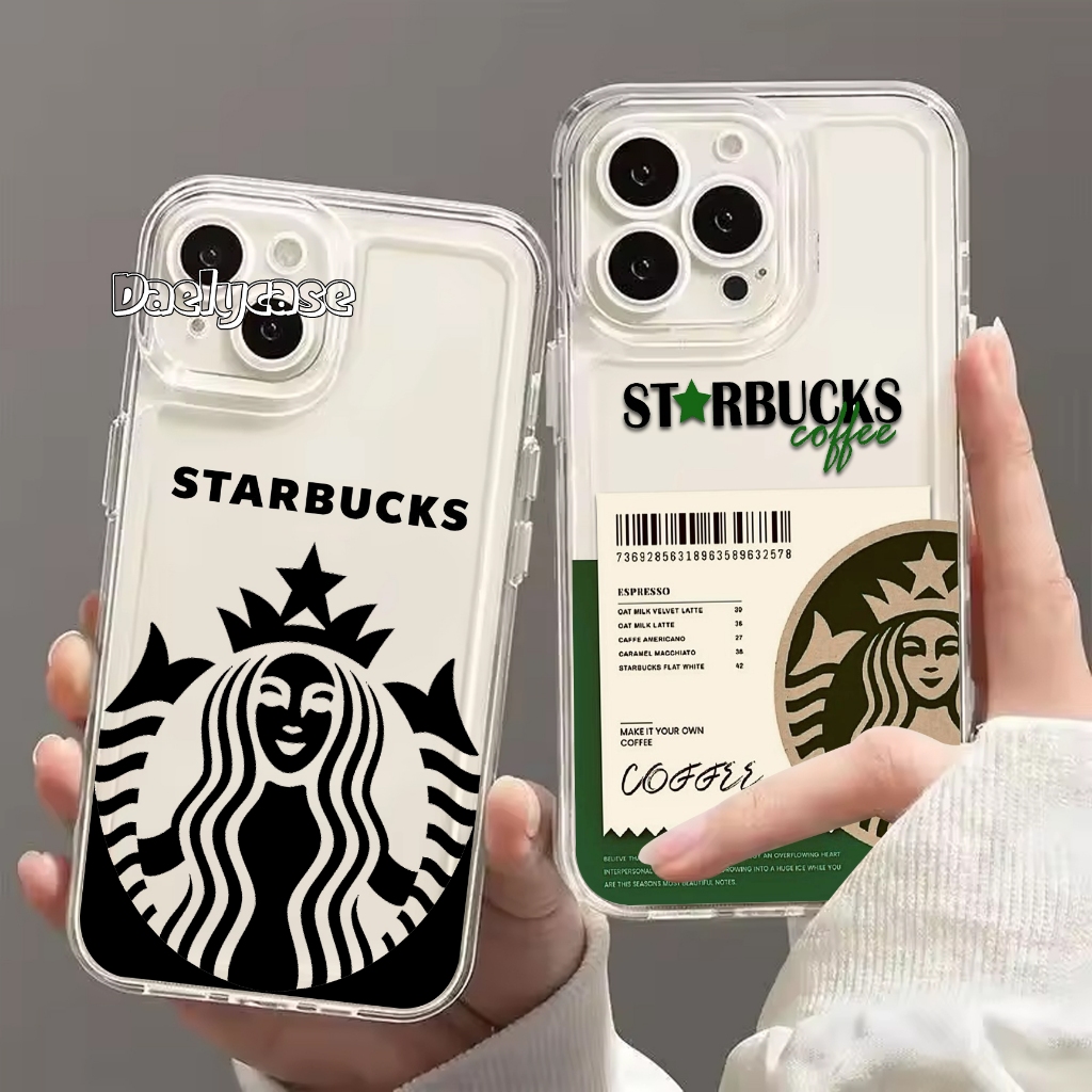 Daelyase Casing HP Starbucks Coffee For Realme C75 C61 C63 C65 C67 C53 C51 C33 C30 C55 C21Y C20 C11 
