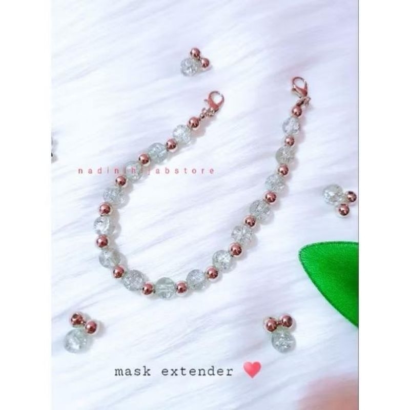 Konektor Masker Hijab/pengait masker/pengait masker mutiara