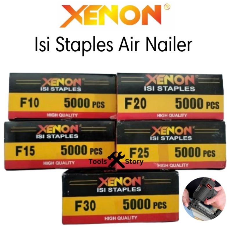 

XENON Isi Refill Anak Paku Staples Angin Air Nailer F10 F15 F20 F25 F30