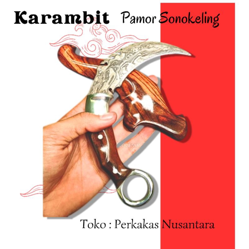 karambit / Krambit bilah pamor/damascus