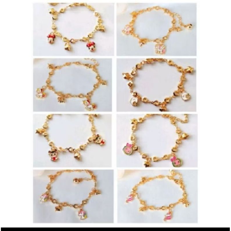 Gelang tangan anak xuping emas unicorn