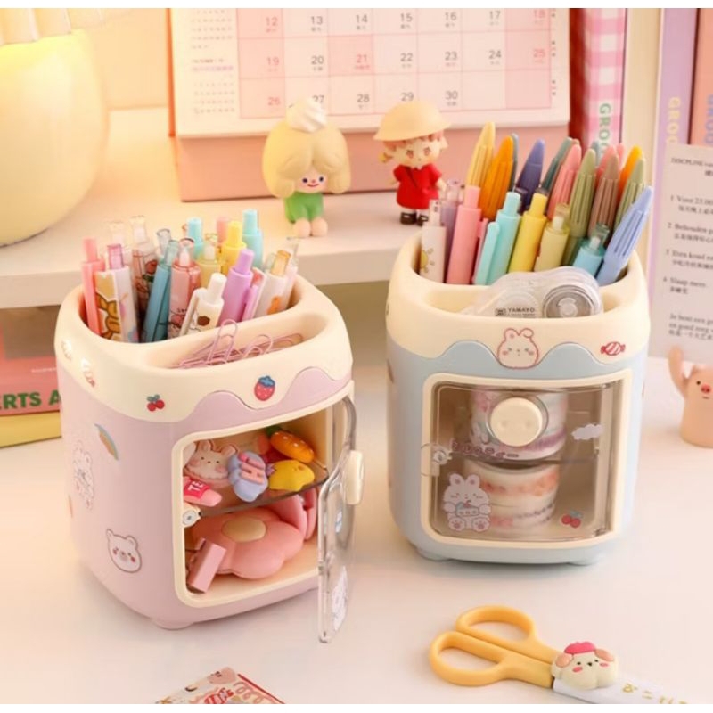 

Amiinah Store Tempat Pena Pensil Lucu Multifungsi / Kotak Pena Penyimpanan Kantor Tempat Pulpen Make Up Lucu