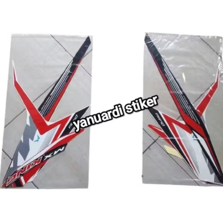 STRIPING STIKER LIST MX KING 150 TAHUN 2022 2023 2024 2025 JUPITER MX KING 150 MERAH PUTIH HITAM
