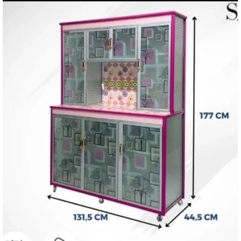 RAK PIRING ALUMINIUM LEMARI PIRING ALUMINIUM RAK PIRING 3 PINTU LEMARI PIRING 3 PINTU RAK PIRING 4 P