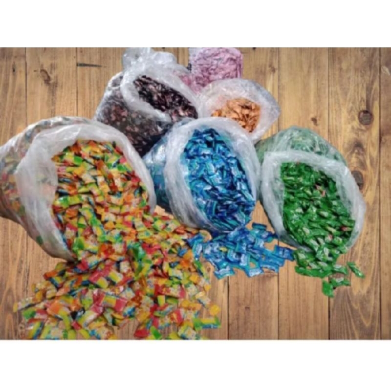 

permen kiloan bebagai macam varian mix kemasan 1kg dan 500gr isi -+ 400pcs perkg