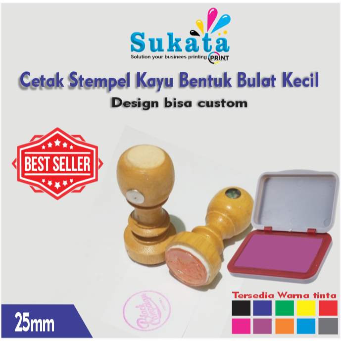 

Stempel kayu ukuran kecil cetak stempel kayu desain custom