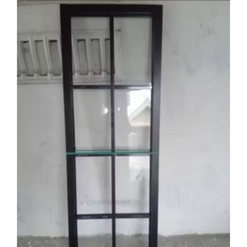 1 Set Kusen Dan Jendela Aluminium Kaca Mati | Satu Set Jendela Kusen Almini Kaca Pemanen | Daun Jend