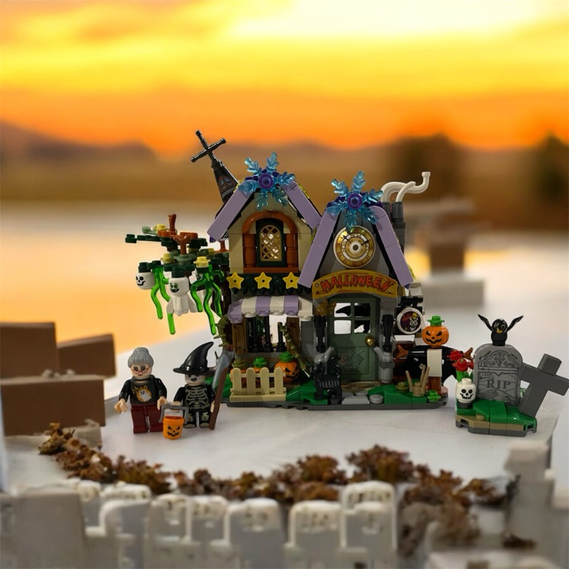lego rumah halloween house
