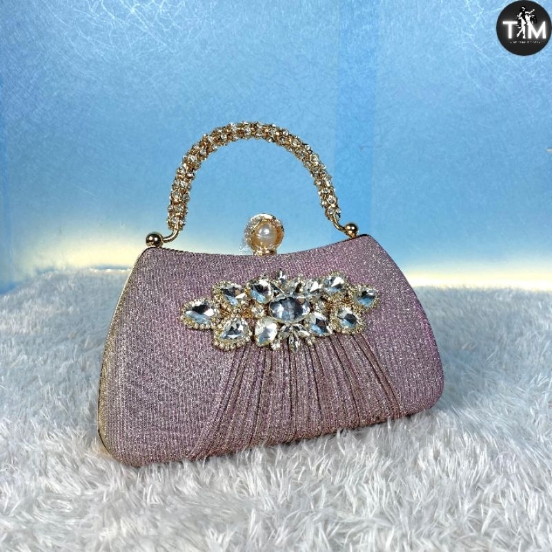 TAS PESTA WANITA IMPORT CLUTCH ELEGANT TAS PESTA MEWAH IMPORT MAKASSAR