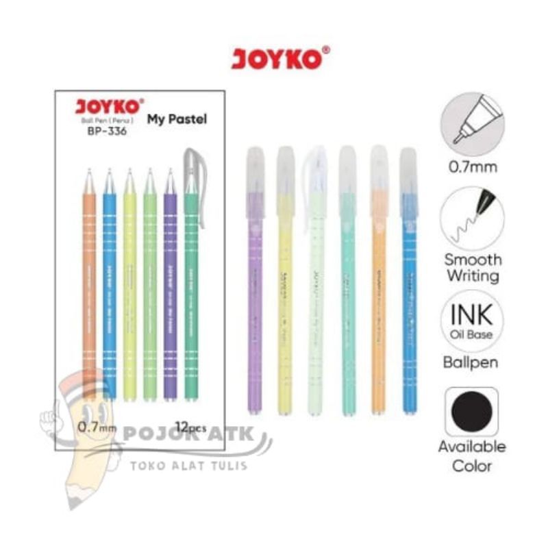 

Pulpen / Bulpen / Ballpoint Joyko BP-336 Hitam